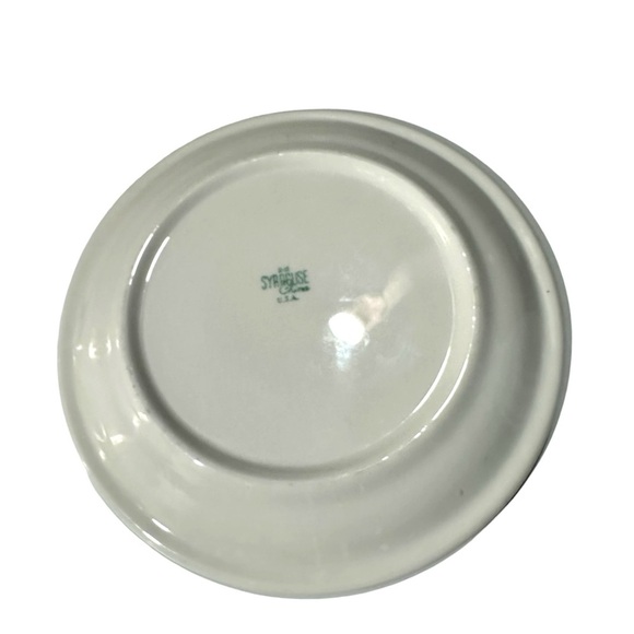 1954 Set 4 Syracuse USA Wintergreen Restaurant Dinner Plates 9” Wave Crest MCM - Picture 8 of 12